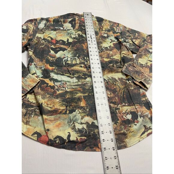 Claiborne Vintage Equestrian Button Up Shirt Size Small - Picture 10 of 10